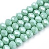 Electroplate Glass Beads Strands EGLA-A034-P8mm-A20-1