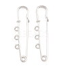 Iron Safety Pins Brooch Findings IFIN-Z005-02P-01-1
