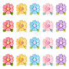 20pcs Opaque Resin Cabochons RESI-TADJ0001-08D-1