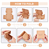 Foldable Creative Kraft Paper Box CON-WH0077-14A-3