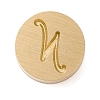 Golden Tone Brass Letter Stamps KK-R005-01N-1