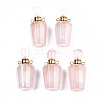 Faceted Natural Rose Quartz Pendants LS-G-T131-14G-1