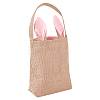 Easter Theme Jute & Cloth Rabbit Ear Gift Bags ABAG-WH0025-07A-1