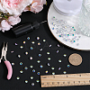 100Pcs Cubic Zirconia Pointed Back Cabochons ZIRC-BBC0002-39-4