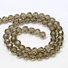 Faceted(32 Facets) Round Glass Beads Strands X-EGLA-J042-4mm-09-2