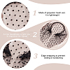 Polyester Mesh Veil Hair Bands OHAR-WH0021-63B-4