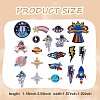 20Pcs 20 Style Computerized Embroidery Cloth Iron on/Sew on Patches DIY-SZ0006-99-2