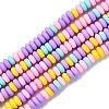 Handmade Polymer Clay Beads Strands X-CLAY-N008-008M-2