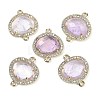 Natural Amethyst Faceted Oval Links G-B126-01G-11-1