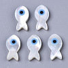 Natural White Shell Mother of Pearl Shell Beads X-SSHEL-N034-48-1