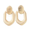 Huge Oval Iron Stud Earrings for Girl Women EJEW-I258-08KCG-2
