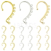 18Pcs 3 Colors Alloy Ear Cuff Findings FIND-FS0002-03-1
