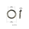 Iron Open Jump Rings IFIN-YW0001-41B-4