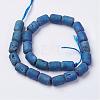 Electroplated Natural Druzy Geode Agate Bead Strands G-P251-C01-2