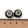Handmade Lampwork Gold Sand Effect European Large Hole Rondelle Beads X-LPDL-M013-10-3
