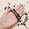 ARRICRAFT 314pcs 4 Styles Synthetic Black Stone Beads Strands G-AR0005-33-4