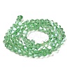 Transparent Electroplate Glass Beads Strands EGLA-A039-T3mm-B24-2