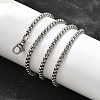 Non-Tarnish 304 Stainless Steel Box Chain Necklaces NJEW-F227-09P-06-2