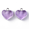 Transparent Resin Pendants X-RESI-R429-30B-1