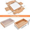 Foldable Creative Kraft Paper Box CON-WH0073-94-2