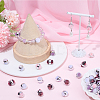 50Pcs 5 Colors Opaque Acrylic Beads MACR-SC0002-51-4