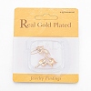 Brass Earring Hooks X-KK-R058-147G-3