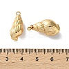 Electroplated Natural Conch Shell Pendants SSHEL-B002-01G-01-3