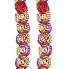 Electroplate Baking Paint Transparent Glass Beads Strands GL-CBA17FF-01A-3