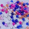 Baking Paint Crackle Glass Beads DGLA-X0006-4mm-06-2