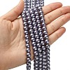 Eco-Friendly Dyed Glass Pearl Round Beads Strands HY-A008-8mm-RB116-4
