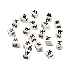 20Pcs Porcelain Beads PORC-FS0001-08W-1