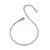 Brass Rolo Chain Bracelets for Women BJEW-G735-05P-4