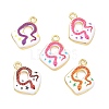 Printed Brass Pendants KK-CBA42CA-04G-1