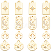 16Pcs 4 Styles Alloy Pendants FIND-SC0021-43-7