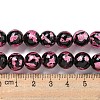 Handmade Silver/Gold Foil Lampwork Beads Strands LAMP-L079-07A-4