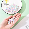 White Opaque Acrylic Beads MACR-YW0001-20E-5
