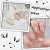 60Pcs 2 Styles Rabbit Alloy Rhinestone Cabochons MRMJ-SC0001-16-5