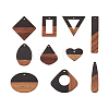 Resin & Walnut Wood Pendants RESI-TA0001-12-24