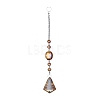 Crystal Teardrop Beaded Wall Hanging Decoration Pendant Decoration HJEW-G019-01F-1