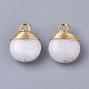 Natural White Jade Pendants G-S359-021G-2