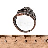 Brass Open Cuff Ring Components KK-U074-13R-4