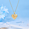 304 Stainless Steel Heart Locket Pendant Necklaces for Photo NJEW-WH0020-97A-4