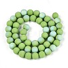 Frosted Opaque Glass Beads Strands LS-GLAA-T032-P8mm-MBB06-2