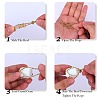 2Pcs 2 Style Brass Braided Macrame Pouch Empty Stone Holder for Pendant Necklaces Making NJEW-SZ0001-65P-4