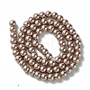 Eco-Friendly Dyed Glass Pearl Round Beads Strands HY-A008-6mm-RB046-2