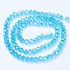 Electroplate Glass Beads Strands EGLA-A034-T3mm-B14-2