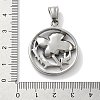 304 Stainless Steel Pendants STAS-Z098-17AS-3