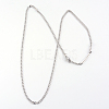 201 Stainless Steel Curb Chains  Necklaces NJEW-R063-39P-2