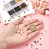 1200Pcs 6 Colors Iron Crimp Beads Covers IFIN-YW0003-72-5