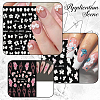 5Pcs 5 Styles Flower & Butterfly PET Nail Art Stickers MRMJ-SP0001-16-7